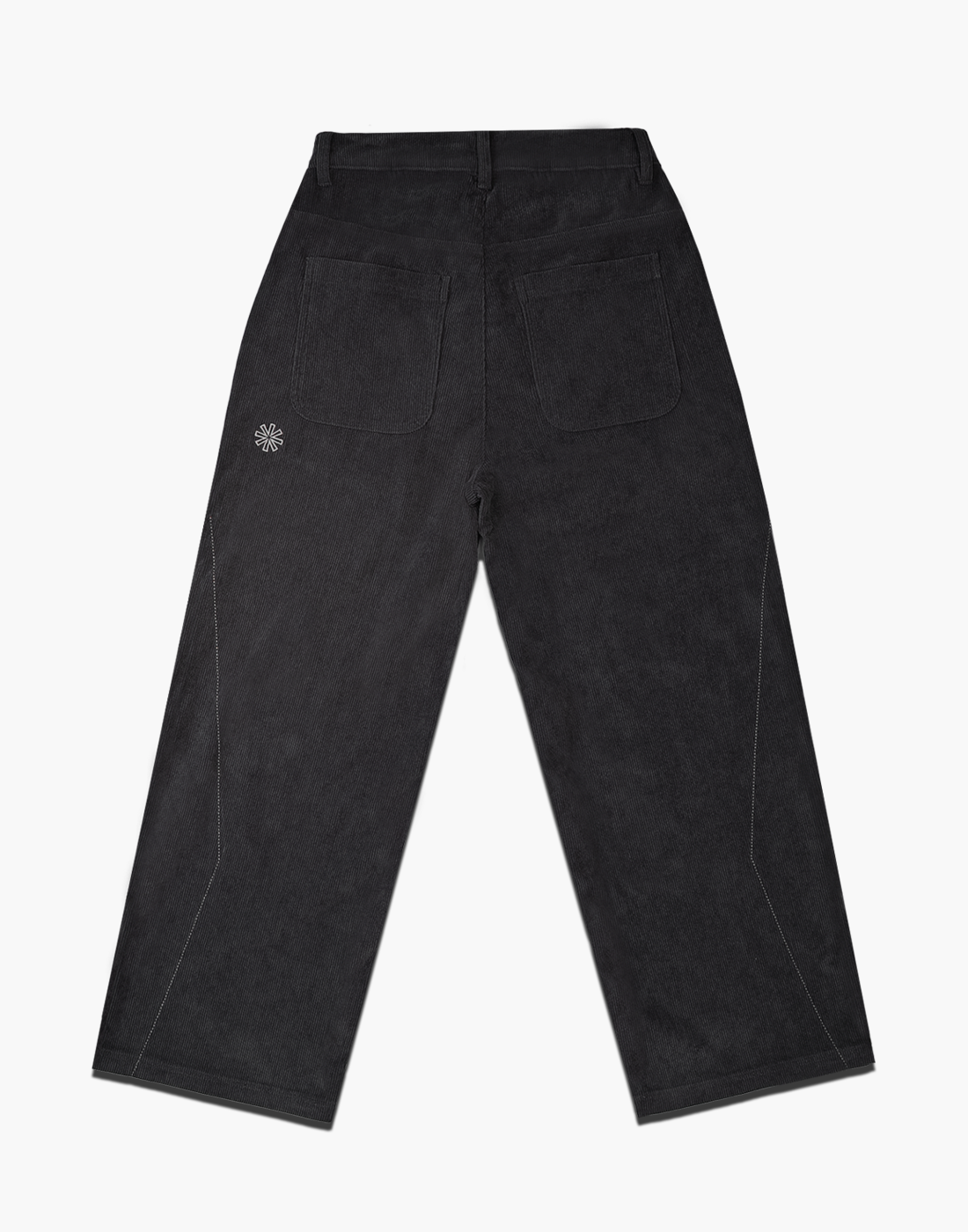“Silhouette” Corduroy Trousers (Grey / Light Grey)