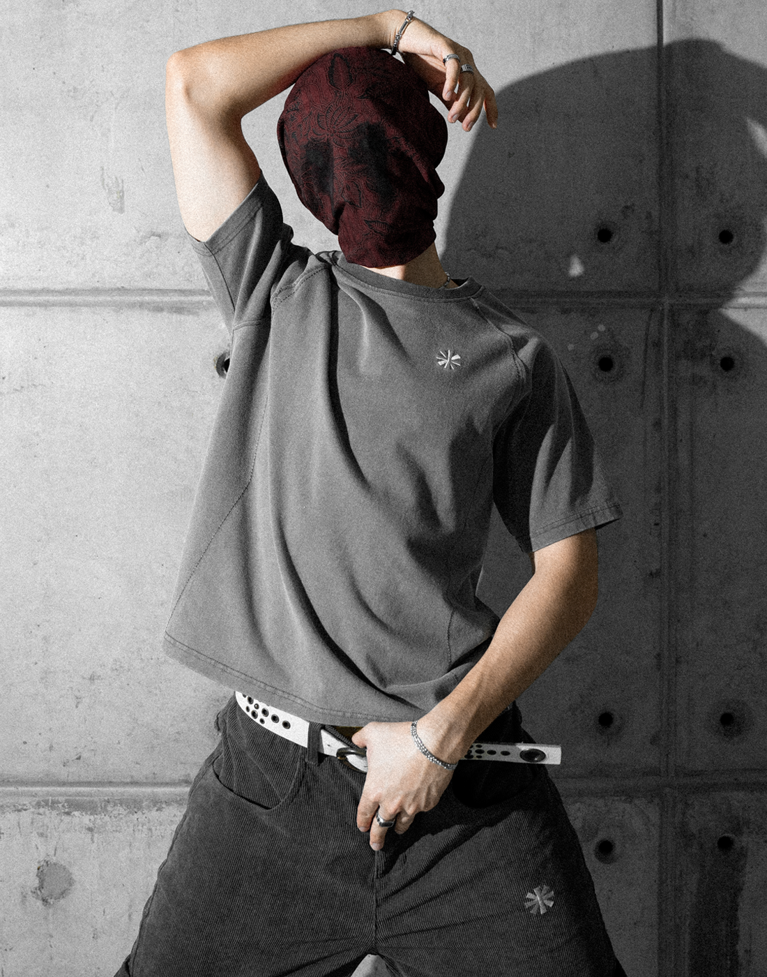 “Silhouette” Logo Tee (Grey / Light Grey)