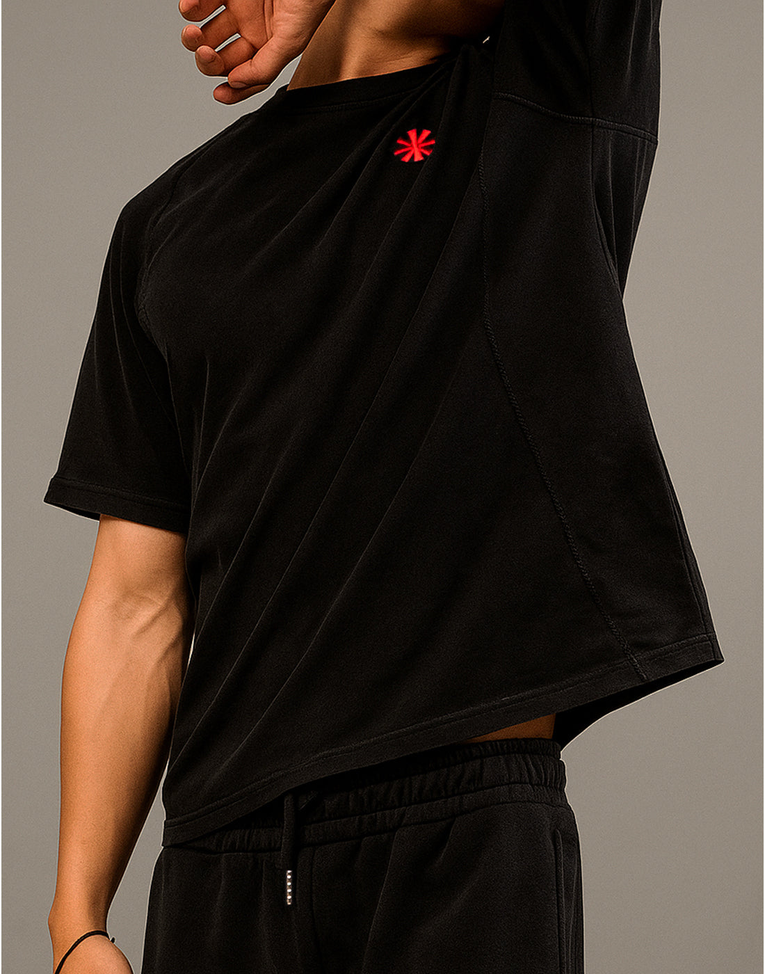 “Silhouette” Logo Tee (Black / Red)