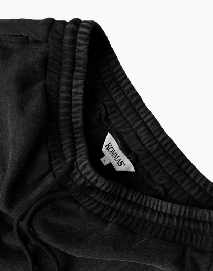 “Silhouette” Varsity Sweatpants (Black / Red)