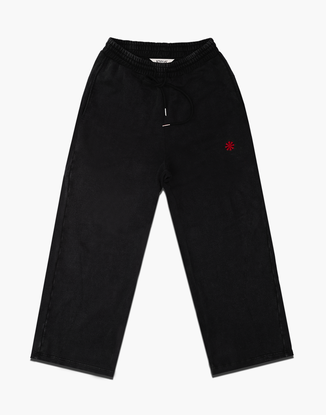 “Silhouette” Varsity Sweatpants (Black / Red)