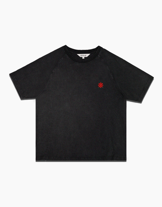 KOMMAS* “Silhouette” Logo Tee (Black / Red)