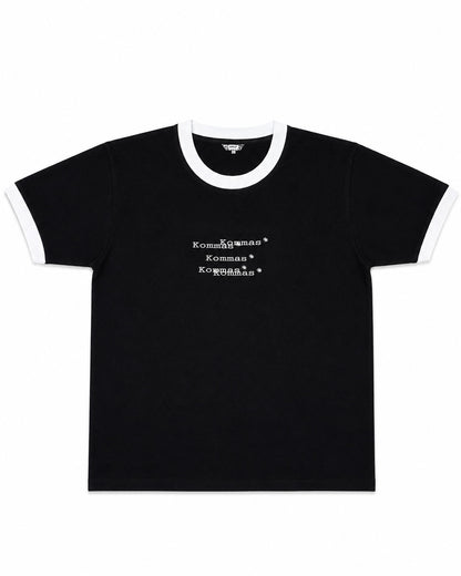 "CUT SUGAR, NOT SYURGA" Ringer T-Shirt (Black)