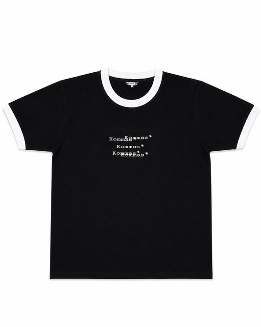 "CUT SUGAR, NOT SYURGA" Ringer T-Shirt (Black)