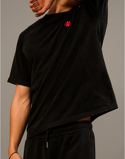“Silhouette” Logo Tee (Black / Red)